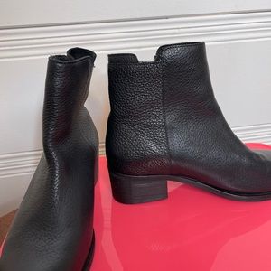 Black Leather Chelsea Boots